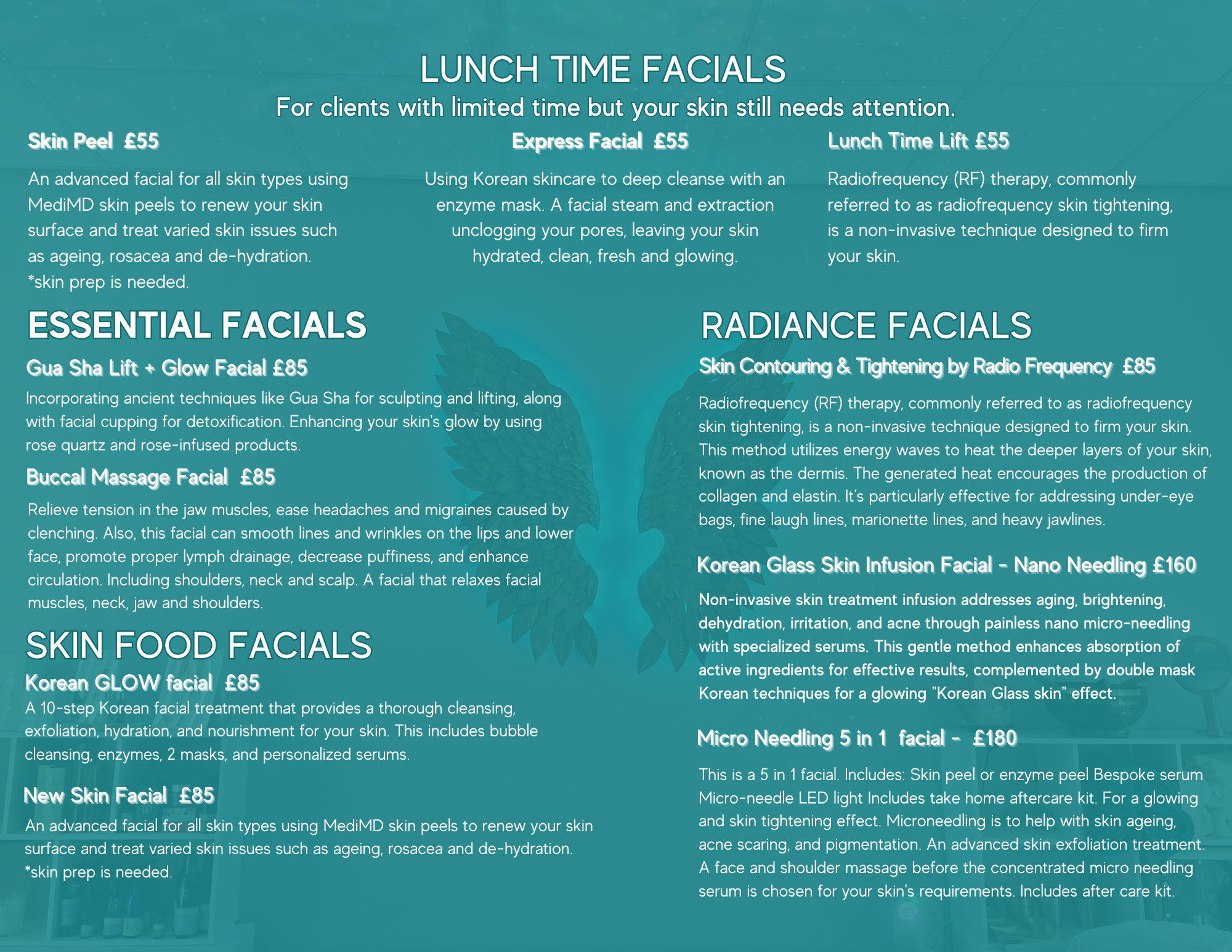 FACIAL MENU