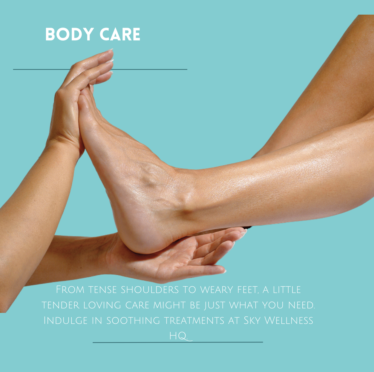 Beauty and holistic menu header